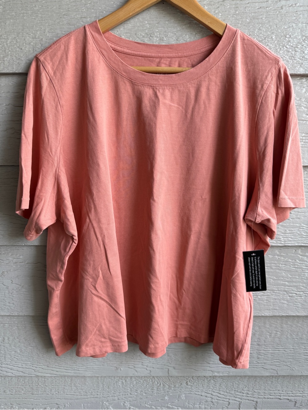AnyBody QVC Dusty Rose Short Sleeve Tee